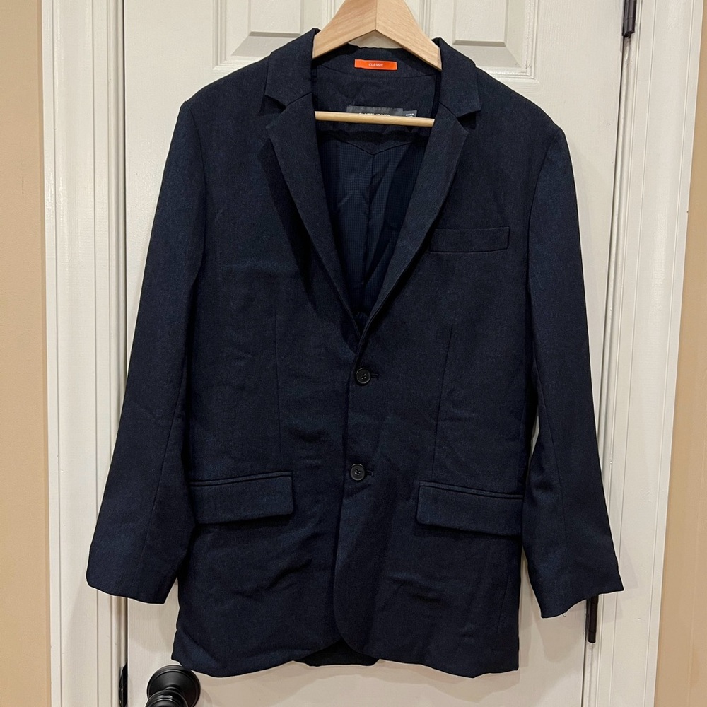 Bluffworks Gramercy Blazer Suit Sport Jacket Unstructured Navy Blue Men’s 36R